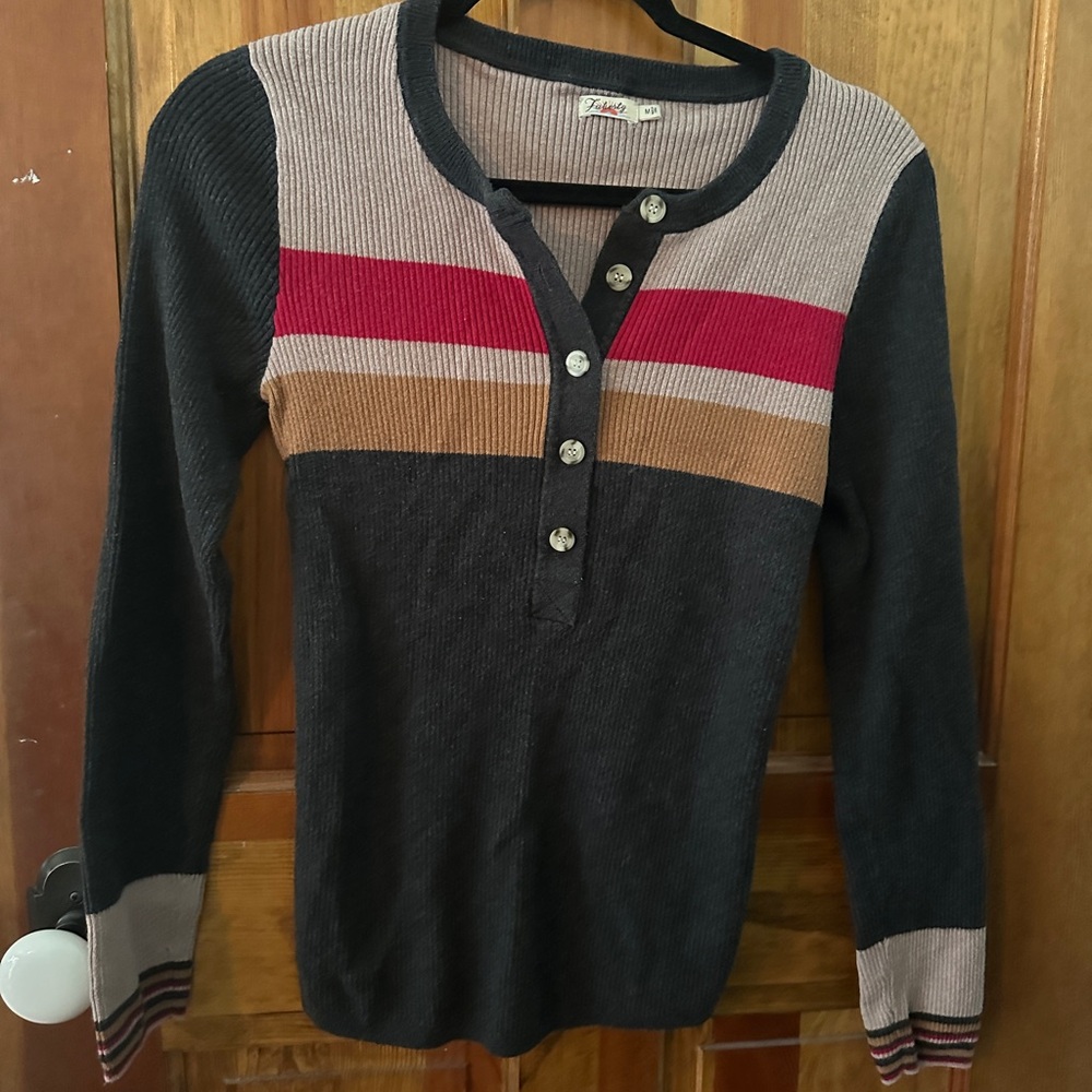 Faherty Retro Button Sweater
